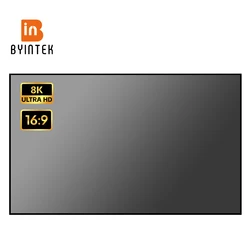 BYINTEK Projection Screen 100inch Dedicated 4K Movie Projector Screen HD Foldable Splicing Anti-light Projection Screen