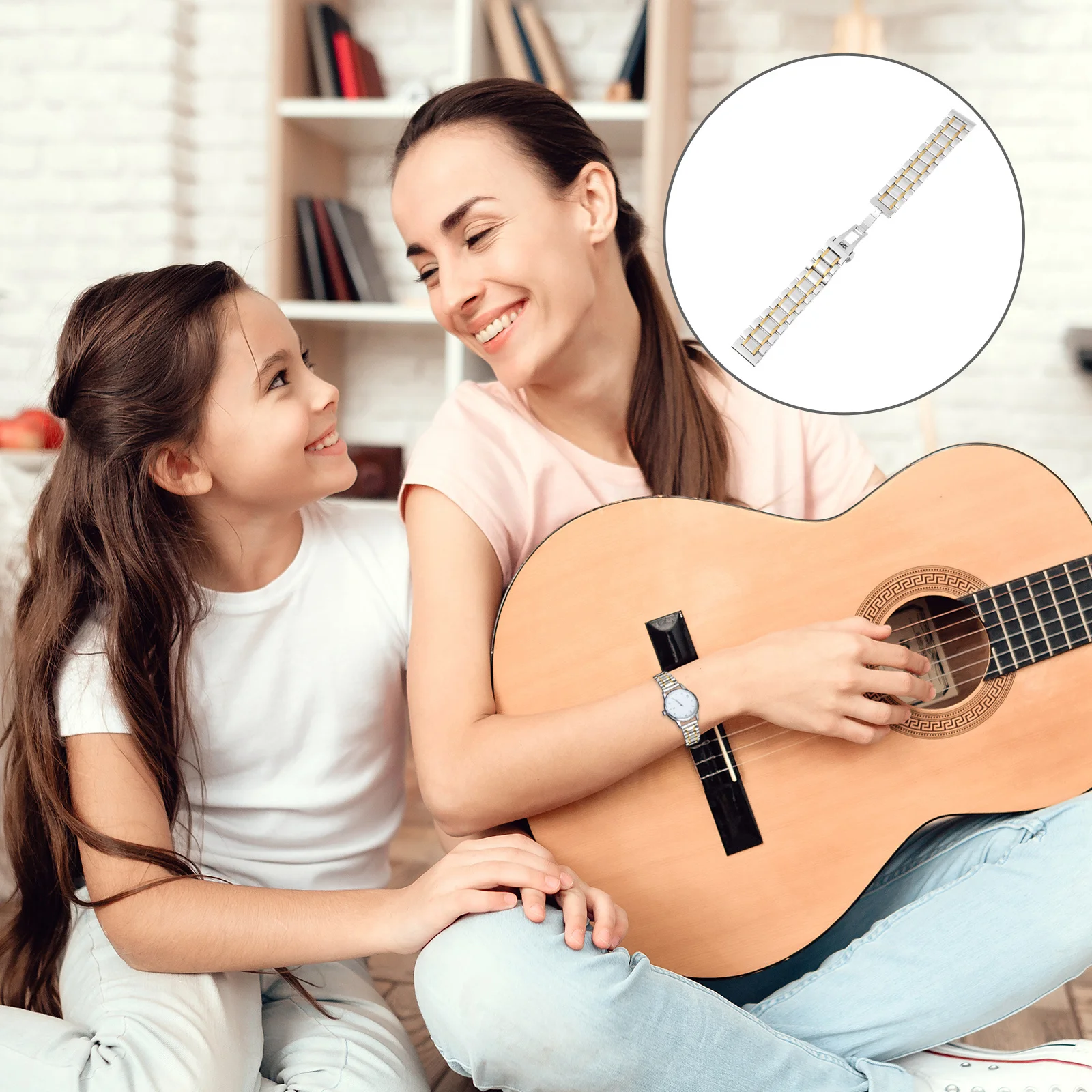 

1Pcs Stainless Steel Watch Strap Durable Anti-Rust Modern Band Accessories Comfortable Exercise Daily