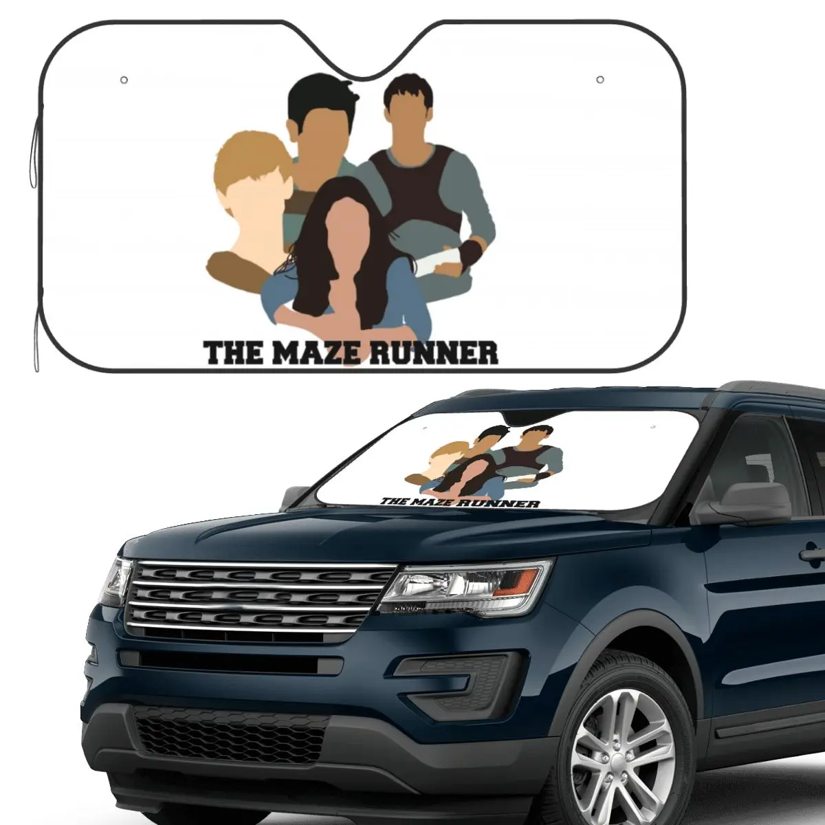 

The Maze Runner 1 Sunshade Windscreen Car Front Windshield Window Sun Visor Accessories Covers