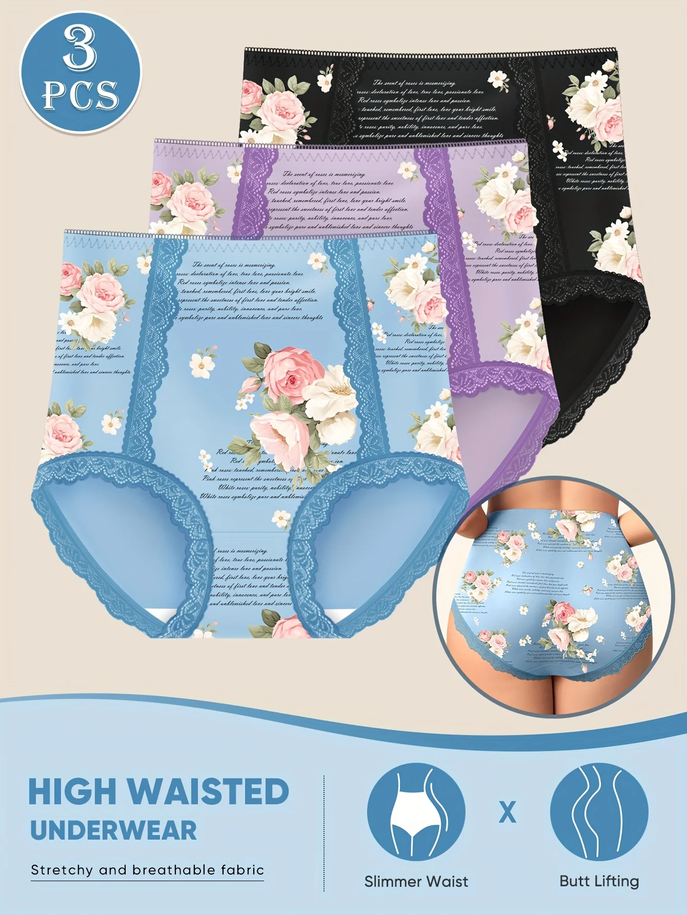 Thumbnail 4 - #21 Latest Womens Lace Trim Comfort Panties Updates