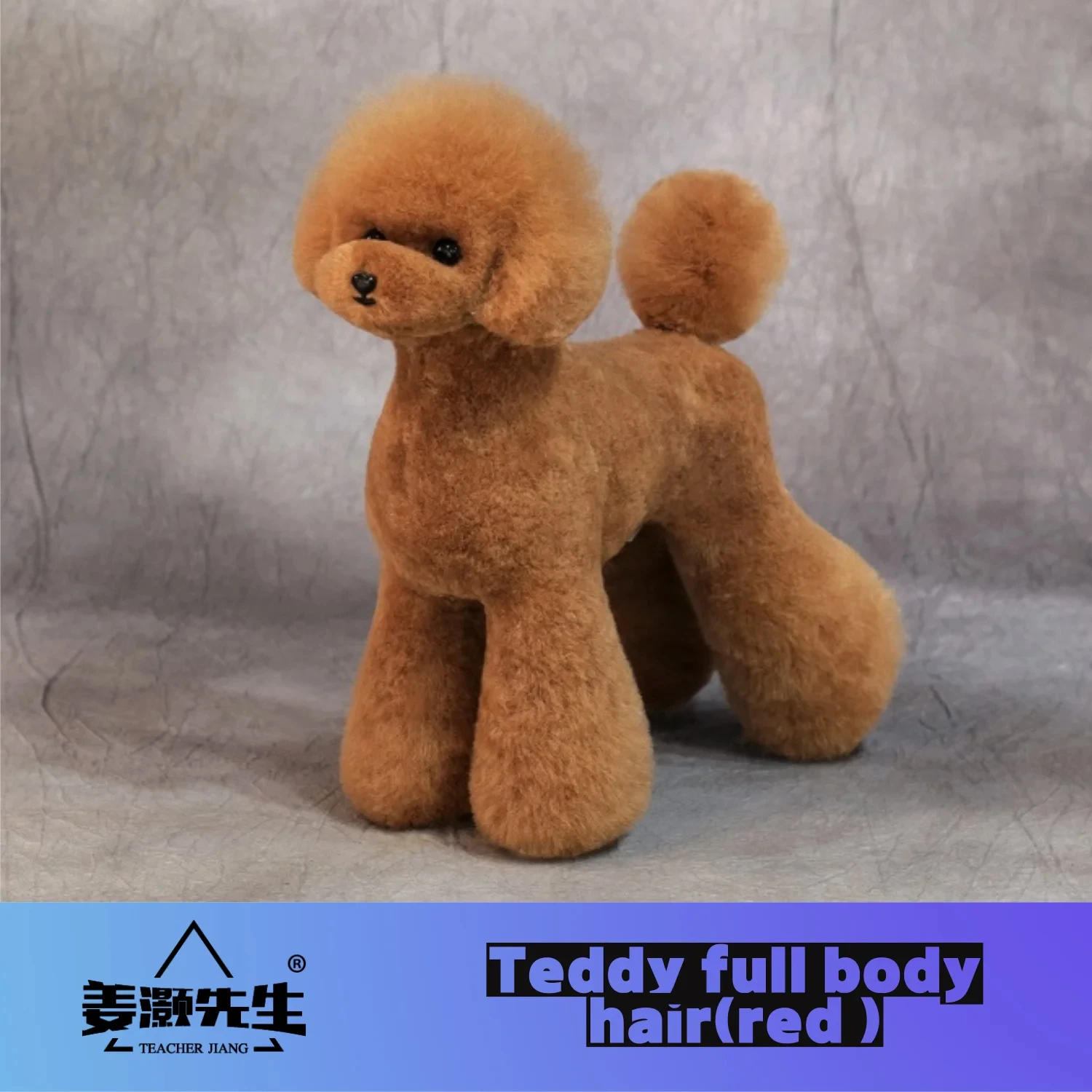 Prefessional Standard Mr Jiang Groomer Trimming Practice Use Model Dog Grooming wig Teddy Bear Whole body Wig  (NO Mannequin)