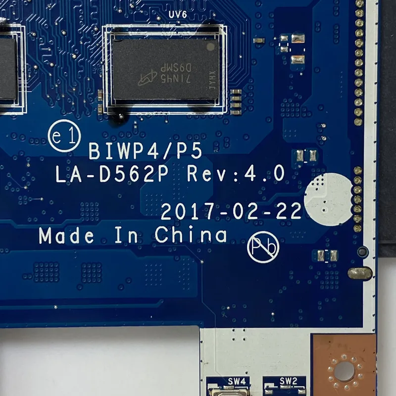 

BIWP4/P5 LA-D562P For Lenovo 110-15ISK Mainboard With SR2ZU I5-7200U CPU 216-0864032 Laptop Motherboard 100% Full Working Well
