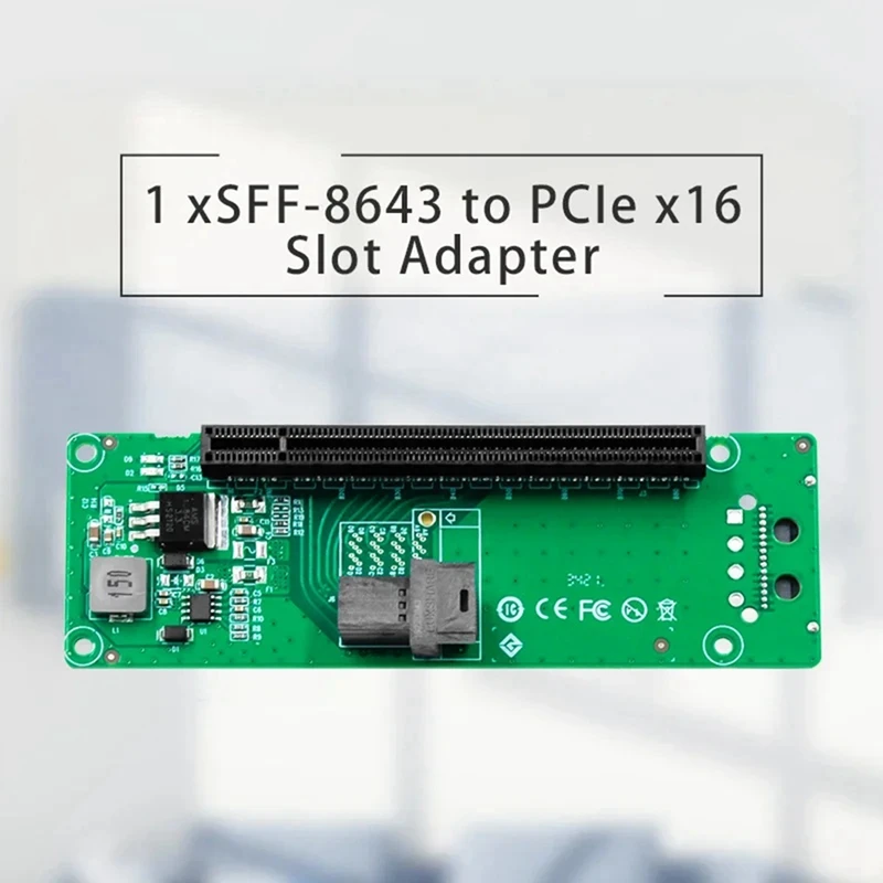 1พอร์ต PCIe ช่องเสียบการ์ดขยายตัว SFF-8643กับ PCIe อะแดปเตอร์ช่อง X16กับขั้วต่อพลังงาน15Pin
