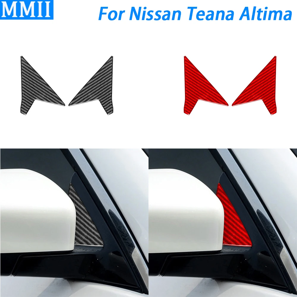 

For Nissan Teana Altima 2013-2018 Carbon Fiber Rearview Side A-pillar Panel Cover Decorative Car Decoration Accessories Sticker