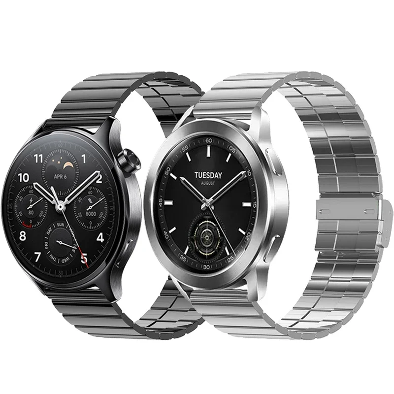 

Ремешок из нержавеющей стали для Xiaomi Watch S3, ремешок для часов xiaomi Watch S2, 42 мм/46 мм, ремешок для Xiaomi Watch S1, активный металлический браслет