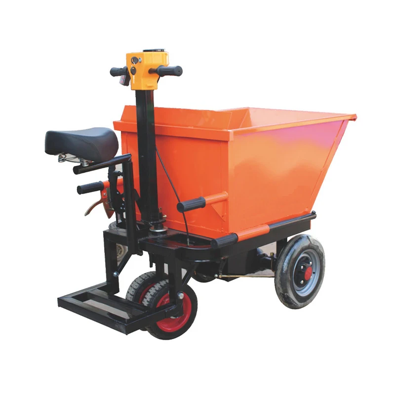 Electric Concrete Cart Hand Push Cart Tricycle Hand Carts Four Wheels Multipurpose Hand Truck Tricycle Dump Truck view 4