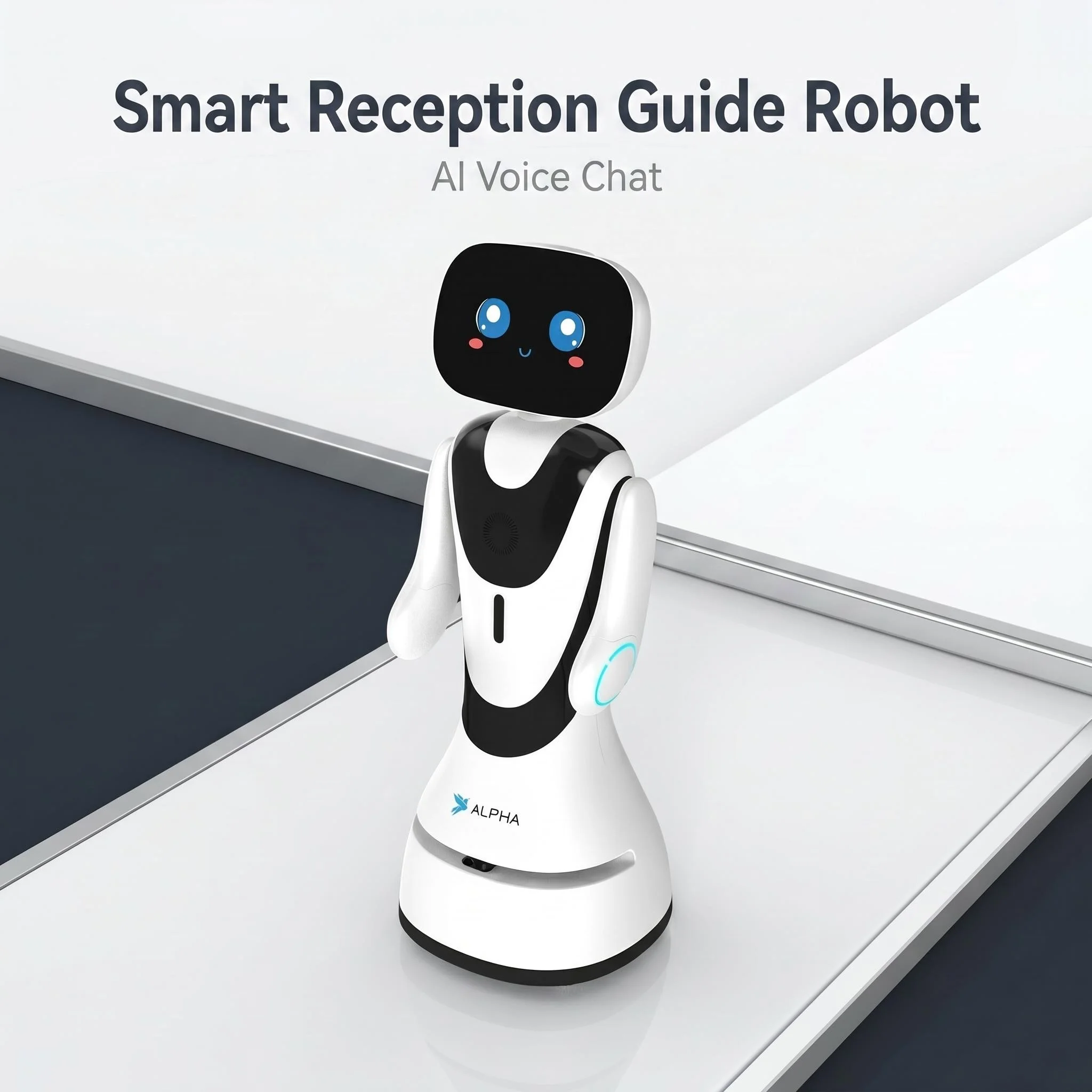 Reception Robot  Voice Recognition Tour Guide Autonomous Navigation Commercial Use for Hotel Restaurant Mall