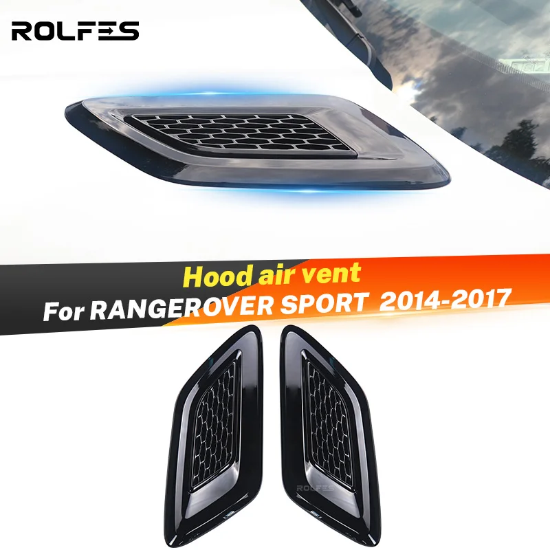 

Крышка для вентиляционного отверстия rolфес воздушным потоком для Land Rover Range Rover Sport 2014-2017 L494 из углеродного волокна/черный/серебристый автомобильные аксессуары