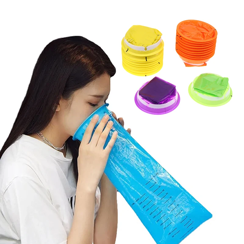 5/10Pcs 1000ML Clean Eco-Friendly Plastic Bag Disposable Travel Car Airplane Motion Sickness Nausea Vomit Cleaning Bag