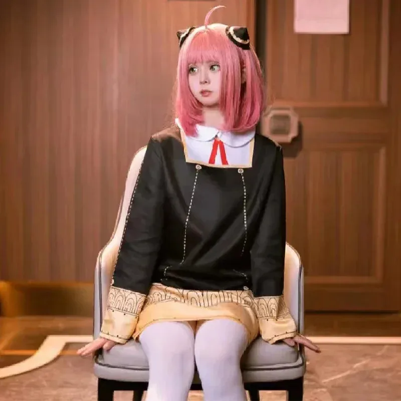 

Anime SPY X FAMILY Anya Cosplay Costume Cute Girls Dress Uniform for Party Christmas Birthday Carnival Role Play Outfit Gift