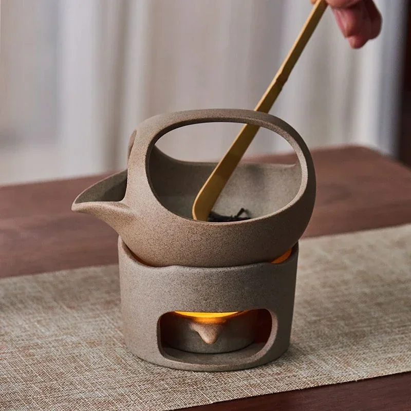 Ceramic tea stove awakening device  ceremony accessories small household aroma enhancer candle roaster