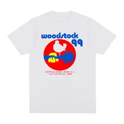 Woodstock Vintage T-shirt Music Festival Bird Guitar Cotton Men T shirt New Tee Tshirt Womens Tops