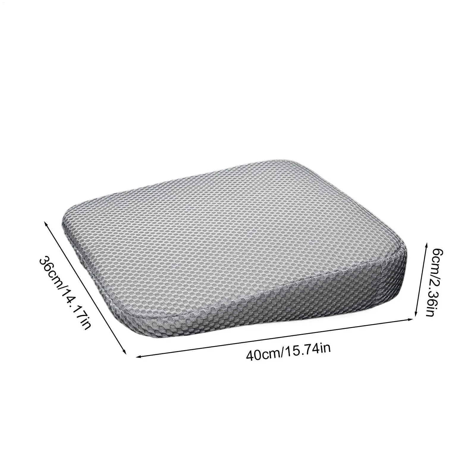 وسادة سميكة غير قابلة للانزلاق لمقعد السيارة للبالغين لتخفيف آلام عظم الذنب والورك، للسائقين القصيرين في مكتب السيدان SUV RV