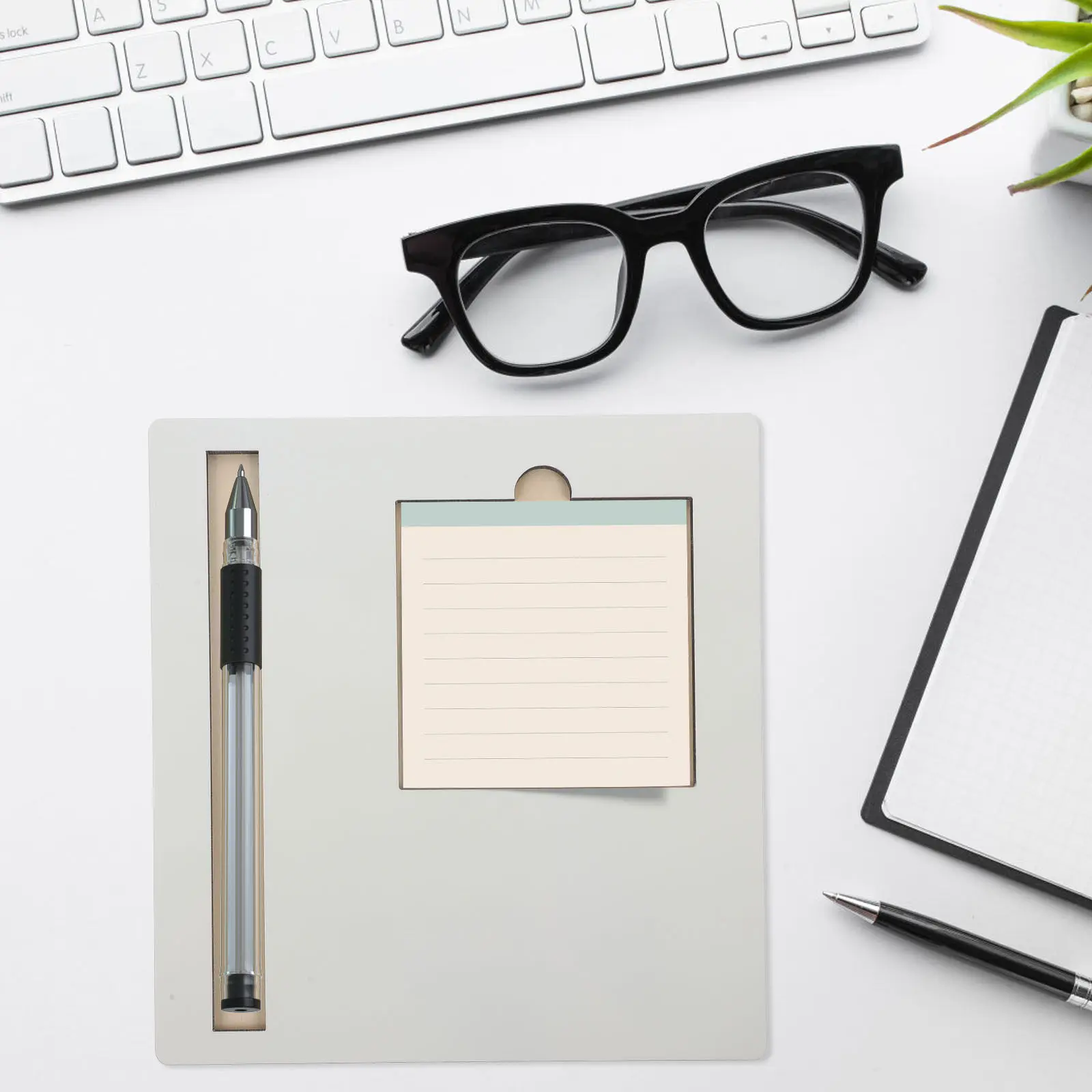 

Sublimation Blanks Products Sticky Memo Note Holder Tray Premium DIY Blank for Custom Photos Patterns Office Desk Decoration