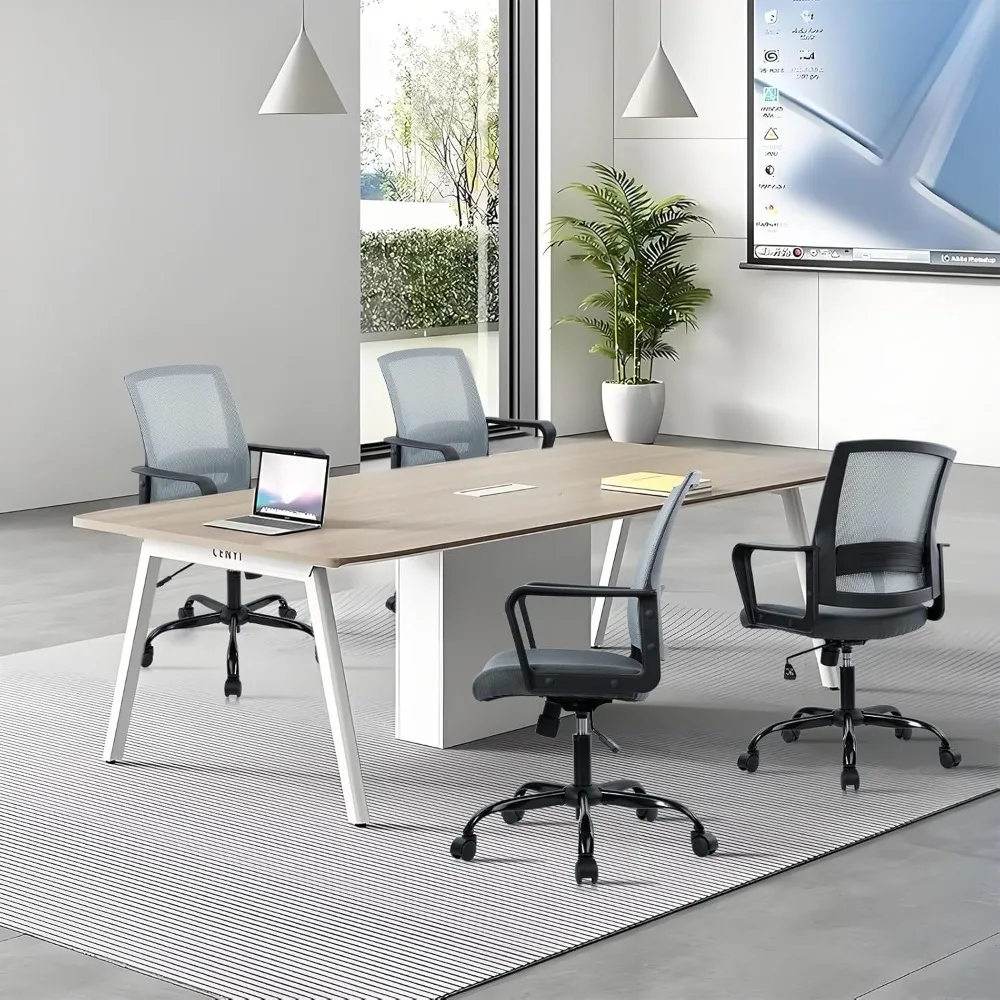 Ergonomic Office Desk Chair - Mesh Office Chair with Adjustable Lumbar Support, Rolling Comfortable Computer Task Chairs