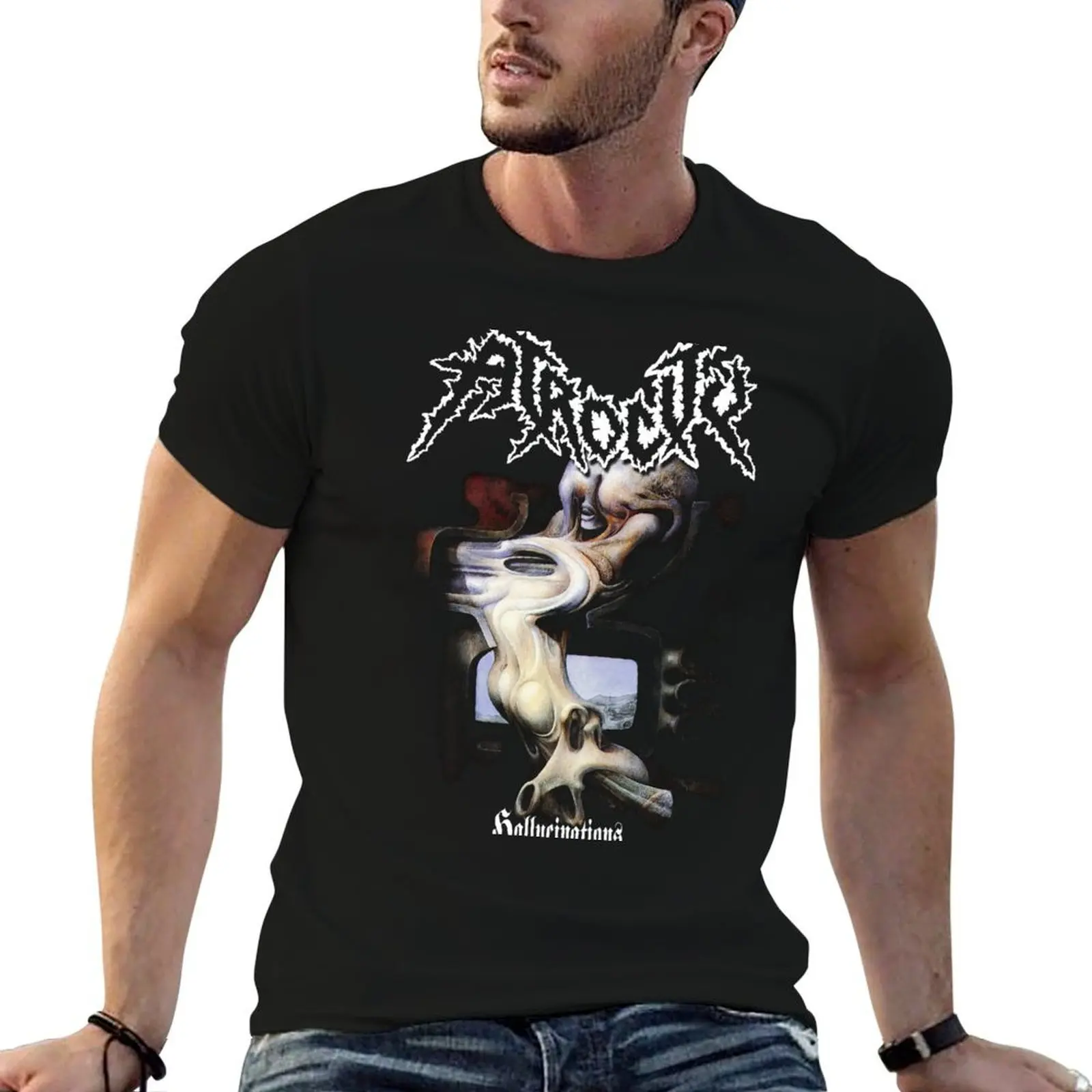 

Hallucinations by Atrocity- Classic Old School German Death Metal T-Shirt printed t shirts for man T-Shirt