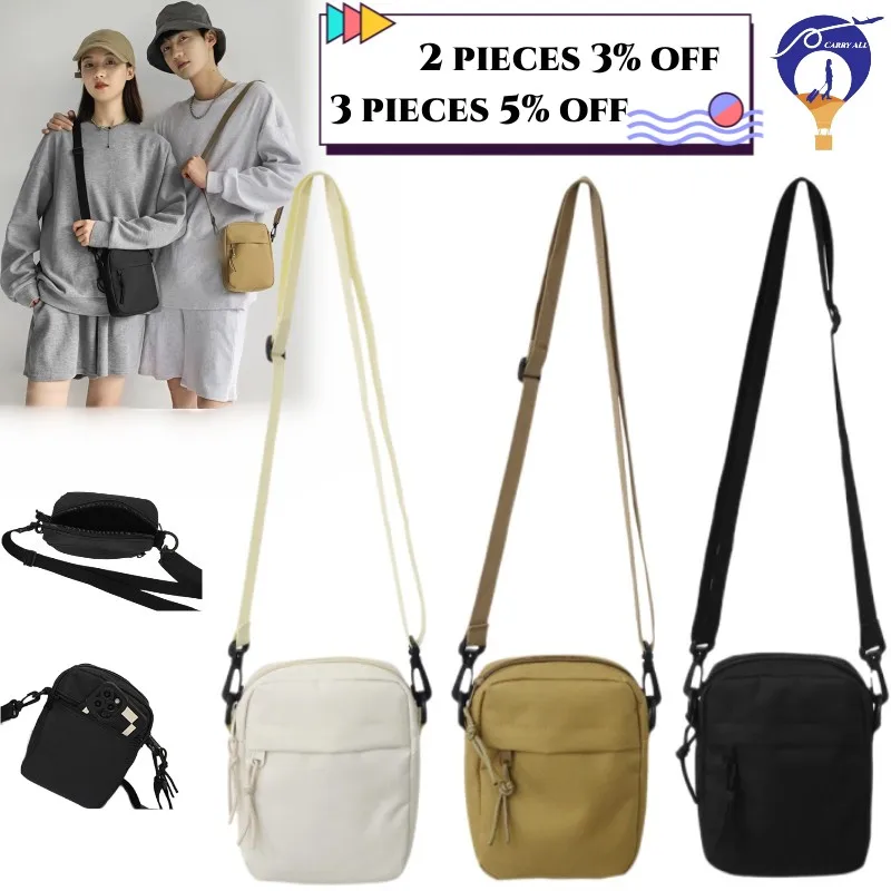 Ultra-Chic Nylon Crossbody Bag for Trendy Couples: Casual, Minimalist, Breathable, Lightweight, Single Shoulder Mobile Pouch