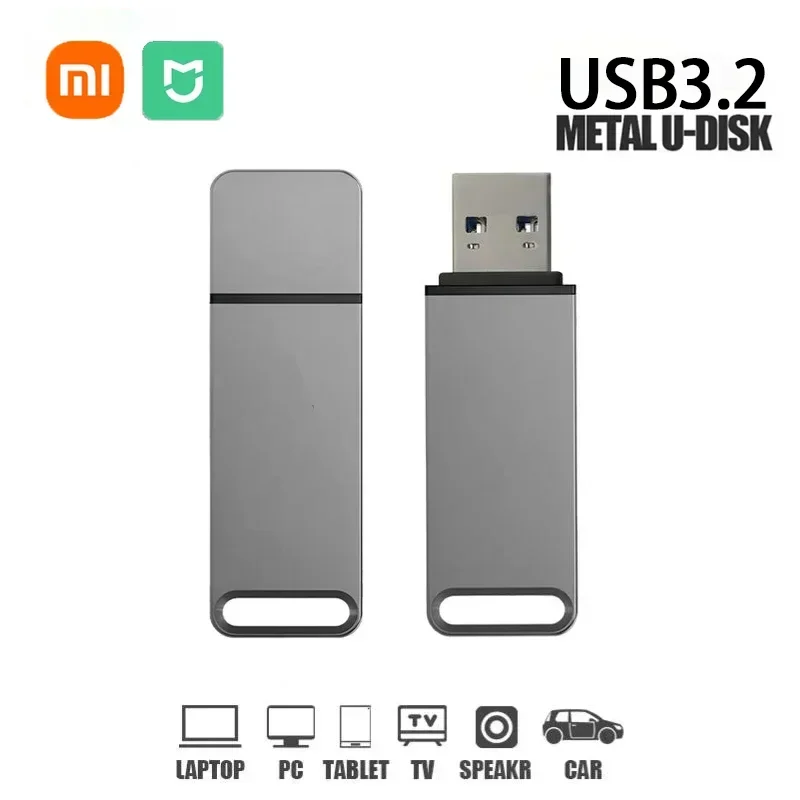 محرك فلاش Xiaomi USB 3.2 عالي السرعة محرك القلم 4 تيرا بايت 8 تيرا بايت 16 تيرا بايت Type-C ذاكرة USB معدنية مقاومة للماء لأجهزة تخزين الكمبيوتر الجديدة