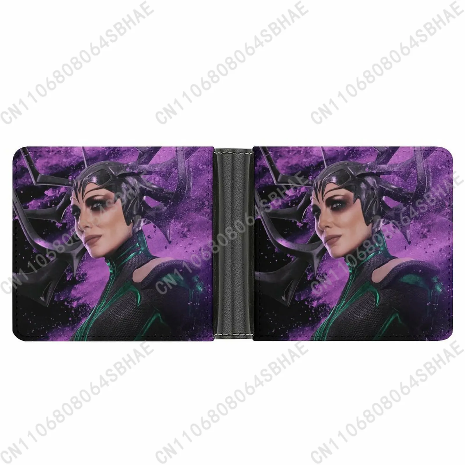

Marvel Hela Trendy Leather Wallet Teenage Male Woman Personalized Slim Credit Card Holder Small Purse Daily Use Cosplay