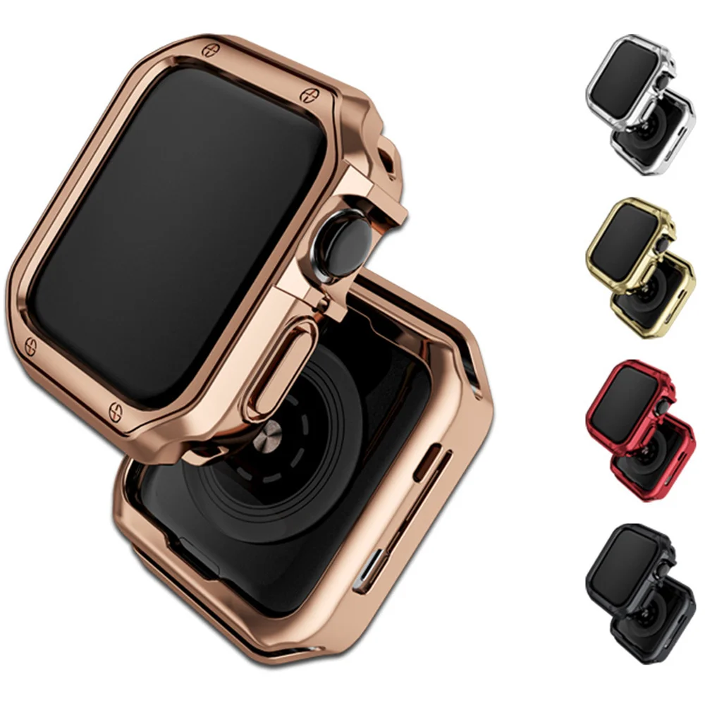 

Cover for Apple Watch Case 45mm 41mm 44mm 40mm 42mm 38mm TPU bumper Accessories Screen Protector iWatch Series 7 6 5 4 3 SE 8