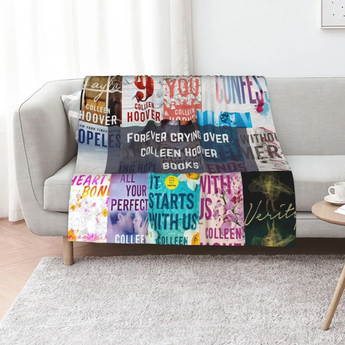

Colleen Hoover book design Throw Blanket Sleeping Bag Luxury St Soft Big For Decorative Sofa Blankets