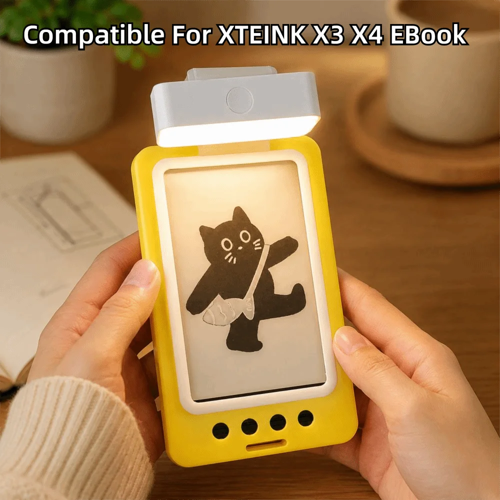 Magnetic Lamp Body Reading Light Stepless Dimming Type‑C Charging LED Lamp Supports 3‑color Temperature Modes for XTEINK X3 X4
