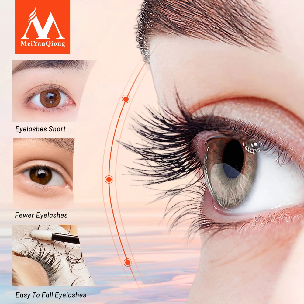 MeiYanQiong Eyelash Growth อาหาร Liquid Eye ตัวต่อขนตาหนายาวความยาว Strong Growth Eyelash Eye Care 10Ml