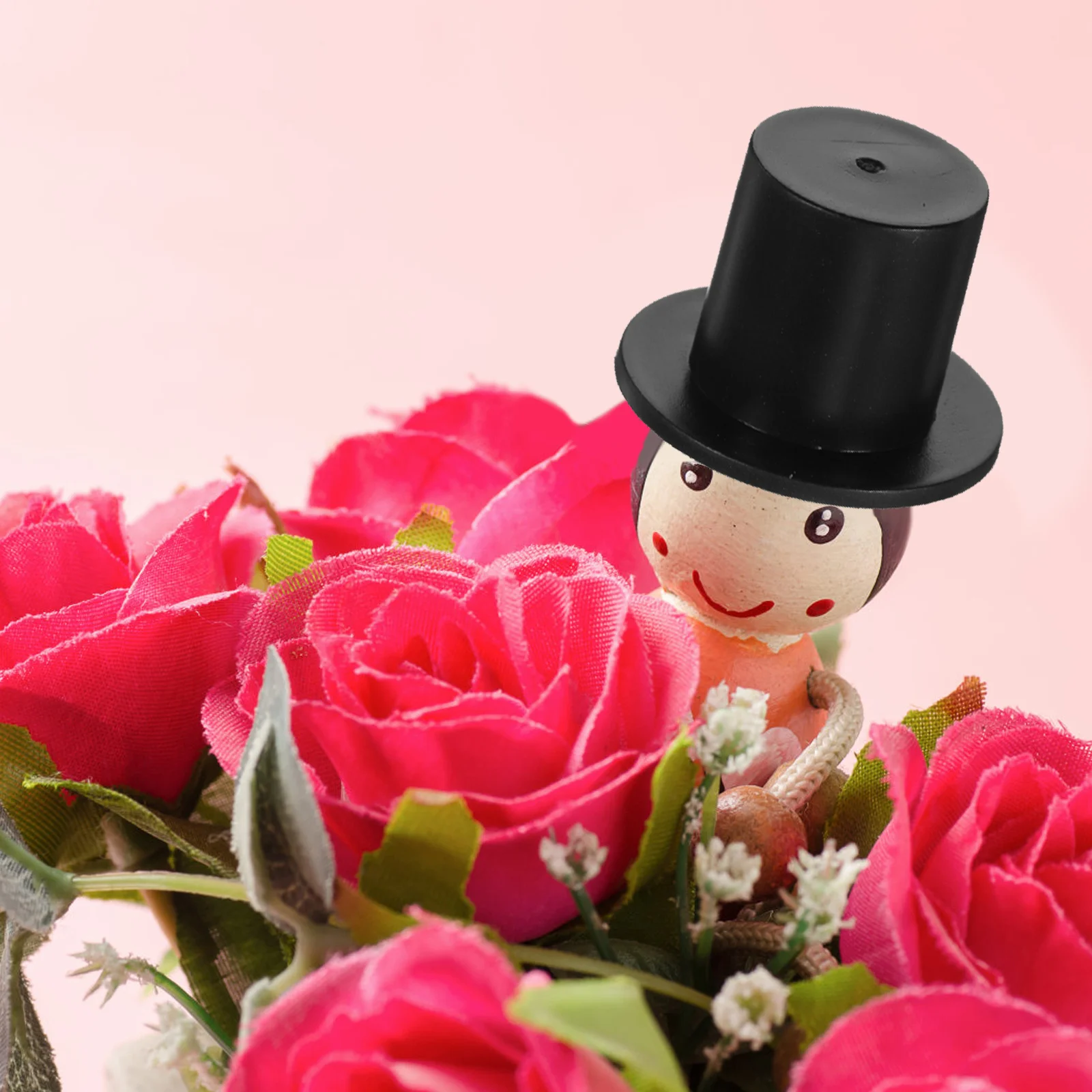 

100Pcs Mini Hat Plastic Mini Clown Cap Christmas Decoration DIY Craft Supplies for Handmade Projects Plastic Hats