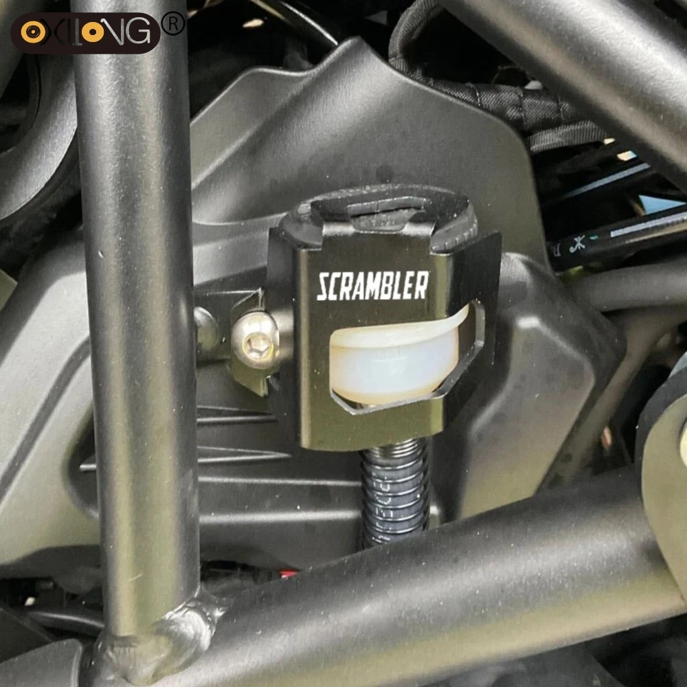 

For Ducati Scrambler 400 800 1100 797 Urban All Motorcycle Accessories Rear Brake Fluid Reservoir Cover Guard Tank Protector
