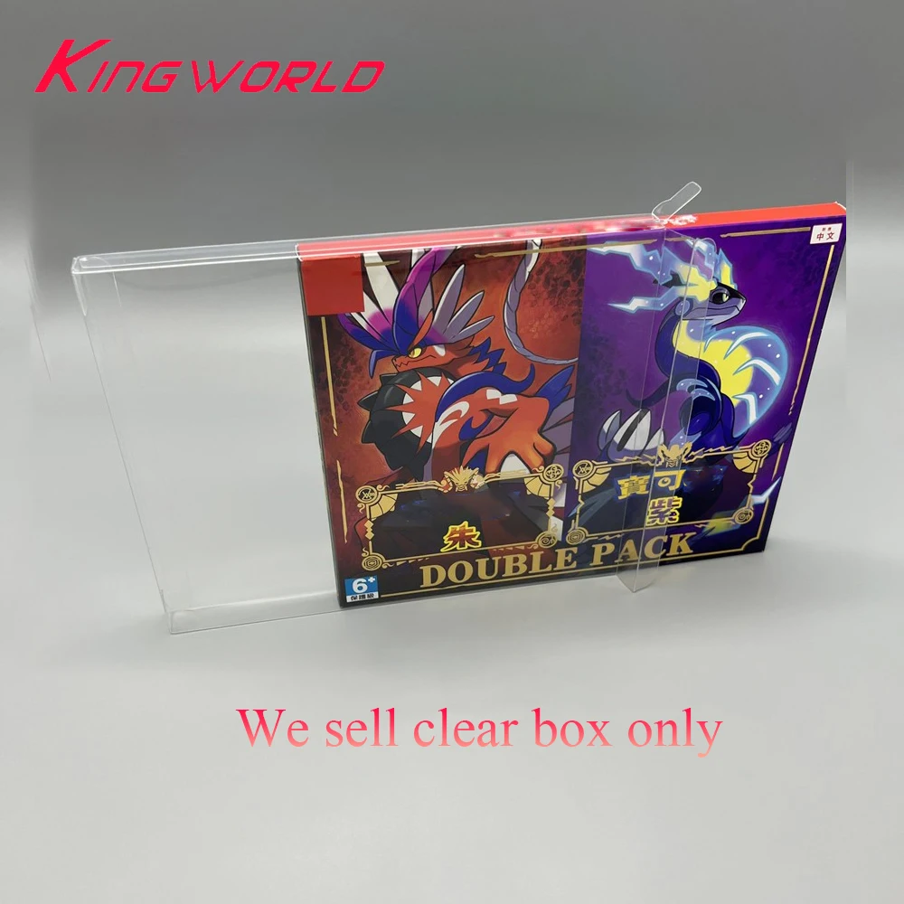 Caja de almacenamiento transparente para mascotas, caja de exhibición colorida para SWITCH NS Poke Mon Japan HK versión empaquetada