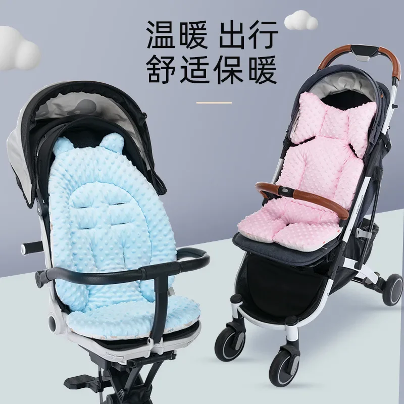 

Baby Stroller Double-sided Cushion for Sliding Children Thickened Warm Cotton Pad Suitable for All Seasons