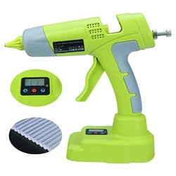 100W Cordless Hot Melt Glue Gun with 10pcs 11mm Sticks Repair DIY Tool Set Power Tool Glue Gun for Ryobi 18V Battery