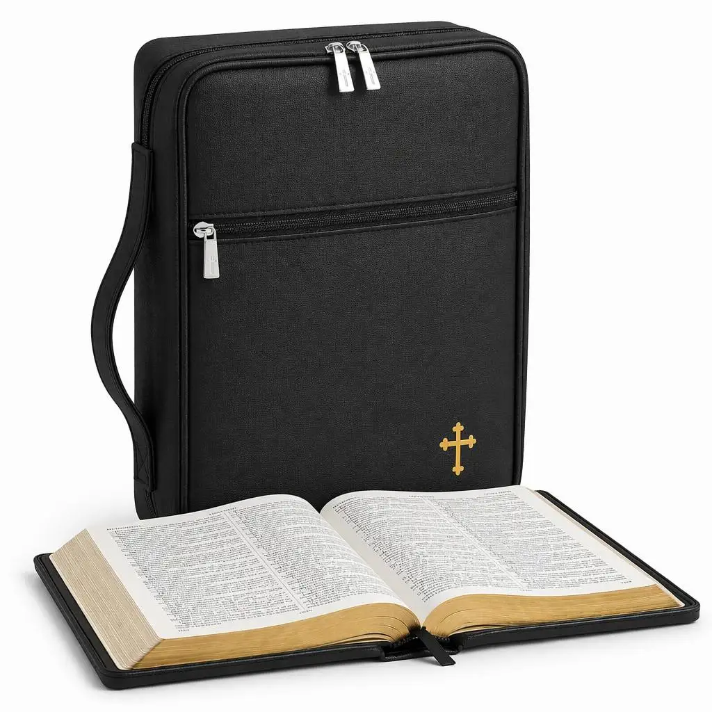 Fireproof Waterproof Bible Bag Heavy Duty Large Capacity Bible Cover Bag Special Purpose Protective Storage Bag for Church