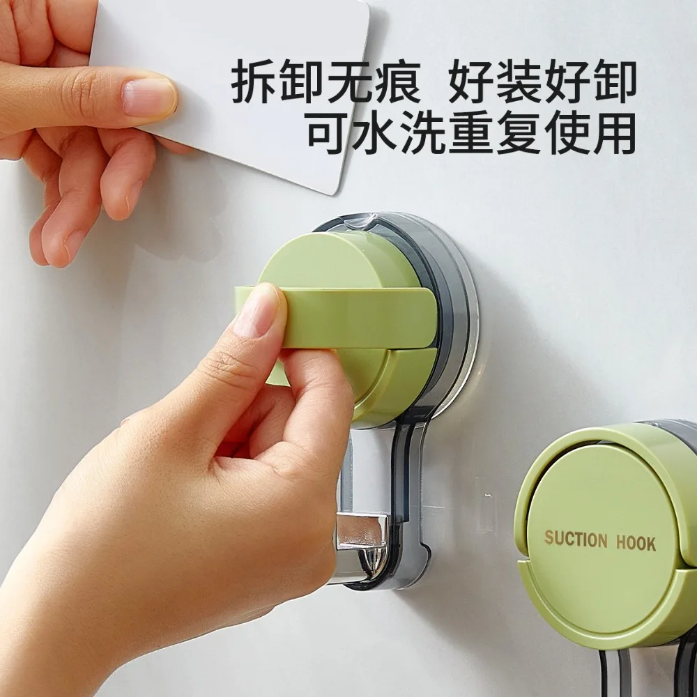 

High appearance suction cup, strong hook, no punching towel rack, kitchen, bathroom, bathroom, wall, no marks, movable