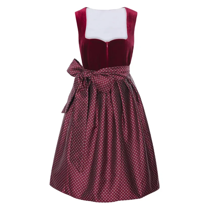 

Sexy German Oktoberfest Bavarian Traditional Beer Girl Maid Dirndl Cosplay Costume Medieval Retro Victorian Midi Fashion Dr lf[5