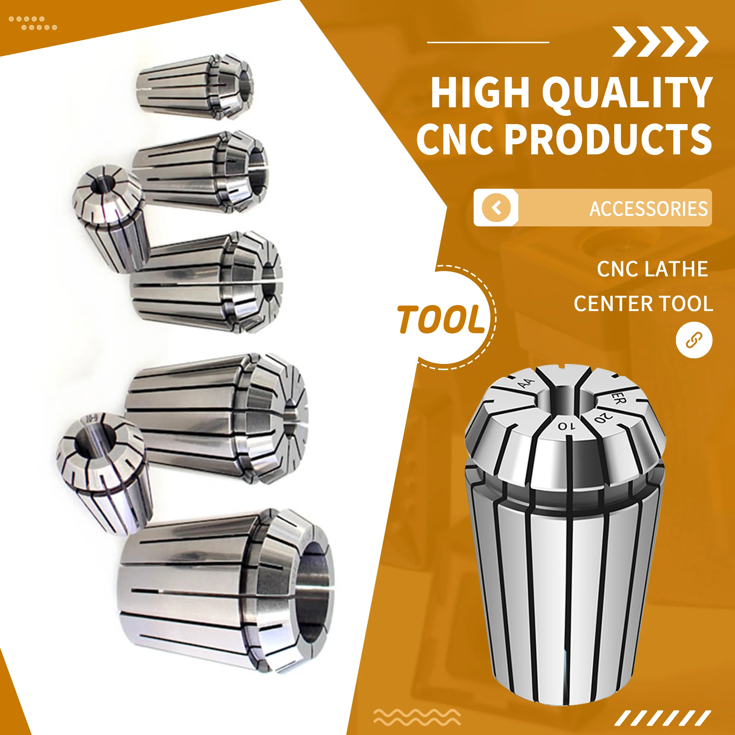 0.008mm pinza a molla ER di alta precisione ER8 ER11 ER16 ER20 portautensili di fresatura CNC tornio macchina per incidere mandrino a molla