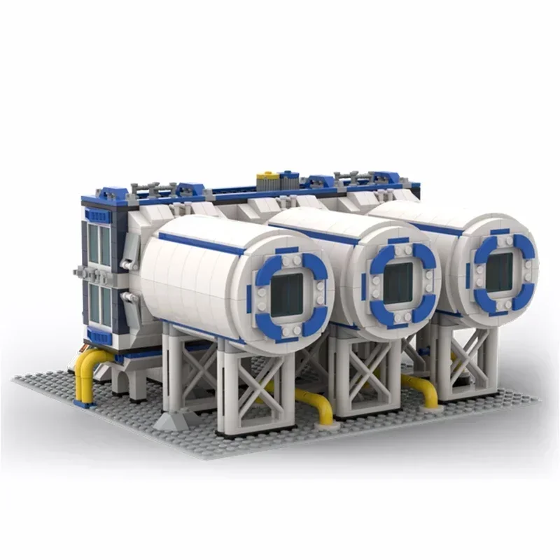 Serie spaziale Moc Building Block Modello modulare con base lunare Tecnologia Mattoni Assemblaggio fai-da-te AerospaceToy per regalo di festa