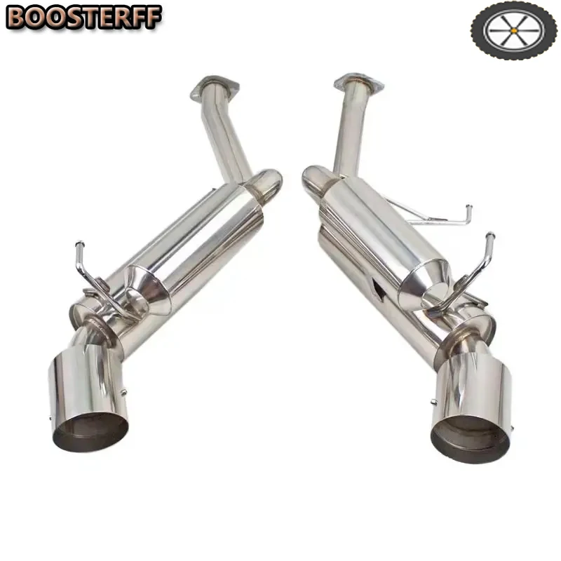 SS Dual Muffler Exhaust System for 09-15 370Z Z34 VQ37DE Engine