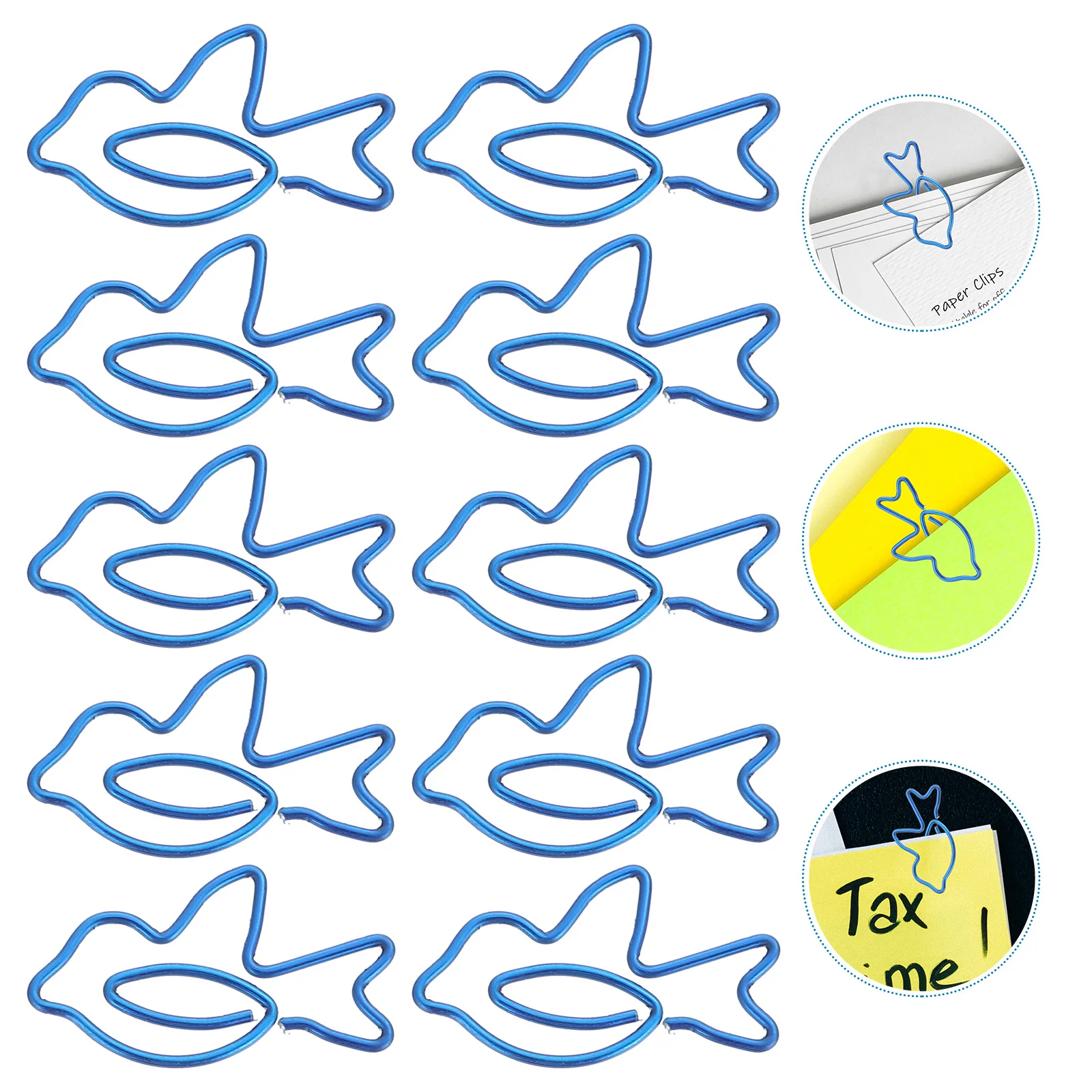 30 Pcs The Office Gifts Paper Clip Shaped Bookmark Neddles Hand Account Essentials Clips Work