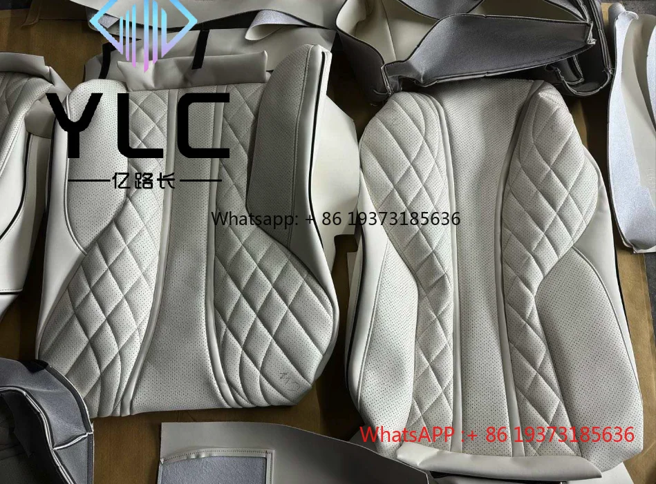 مصنع فاخر الأصلي غطاء مقعد السيارة الماس خياطة مخصص صالح الجلود مقعد السيارة لبنز G الفئة G500 W463 W464 G63 G65