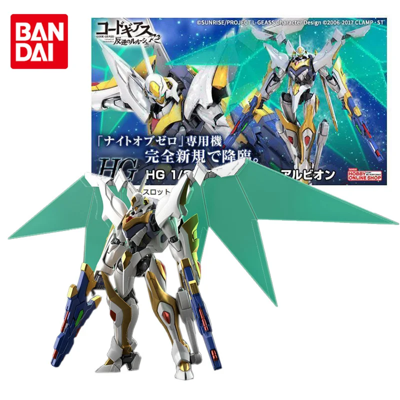 

Bandai Genuine Gundam Model Kit Anime Figure HG Z-01Z Lancelot Albion Collection Gunpla Anime Action Figure Toys for Children