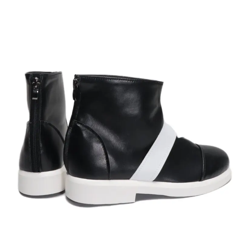 Anime Houkai Gakuen 2 Otto Apocalypse Cosplay Shoes Black Short PU Leather Boots For Halloween Carnival