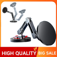 Strong Magnetic Phone Holder Car Stand Foldable Alloy Car Phone Holder Stand Magnet Car Mobile Bracket For iPhone Samsung Xiaomi