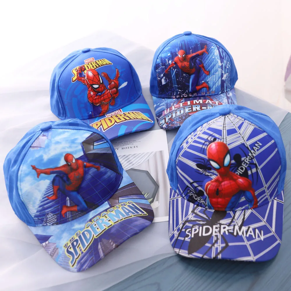 

Marvel Spider-Man Kids Baseball Cap Cartoon Sun Hat Breathable Mesh Snapback for Boys Girls Superhero Theme Outdoor Summer Hat