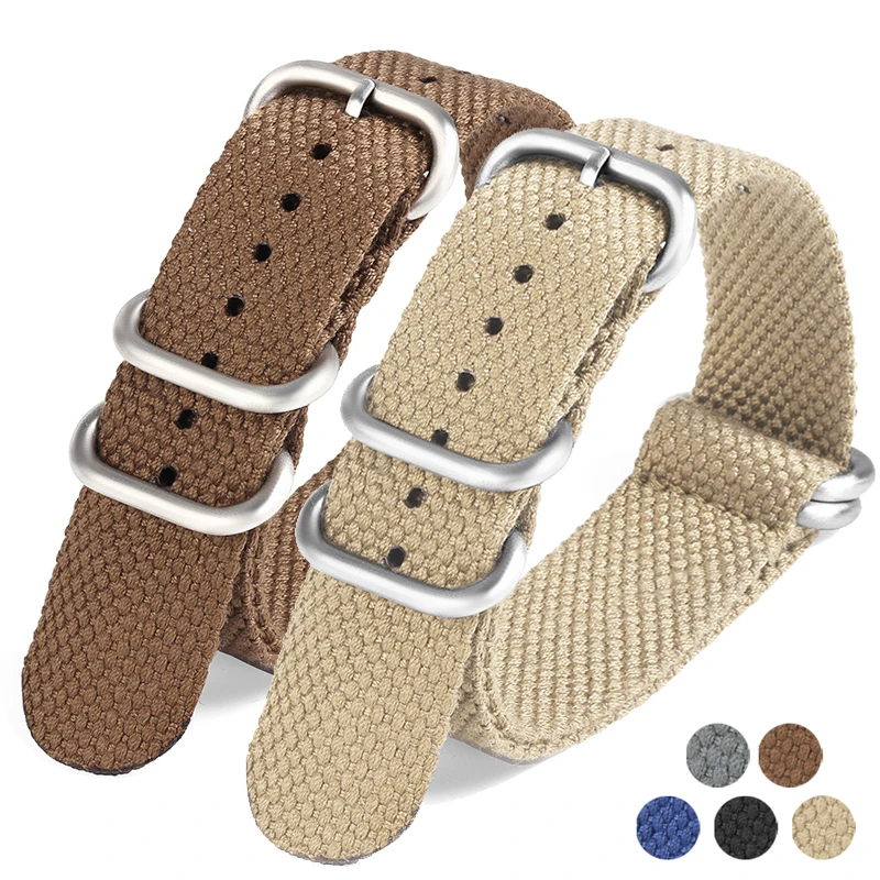 Nylon-Uhrenarmband für Rolex 20 mm 22 mm Uhrenarmbänder Herren Universal Smart Watch Stoffarmband Gewebtes Sportarmband für Samsung