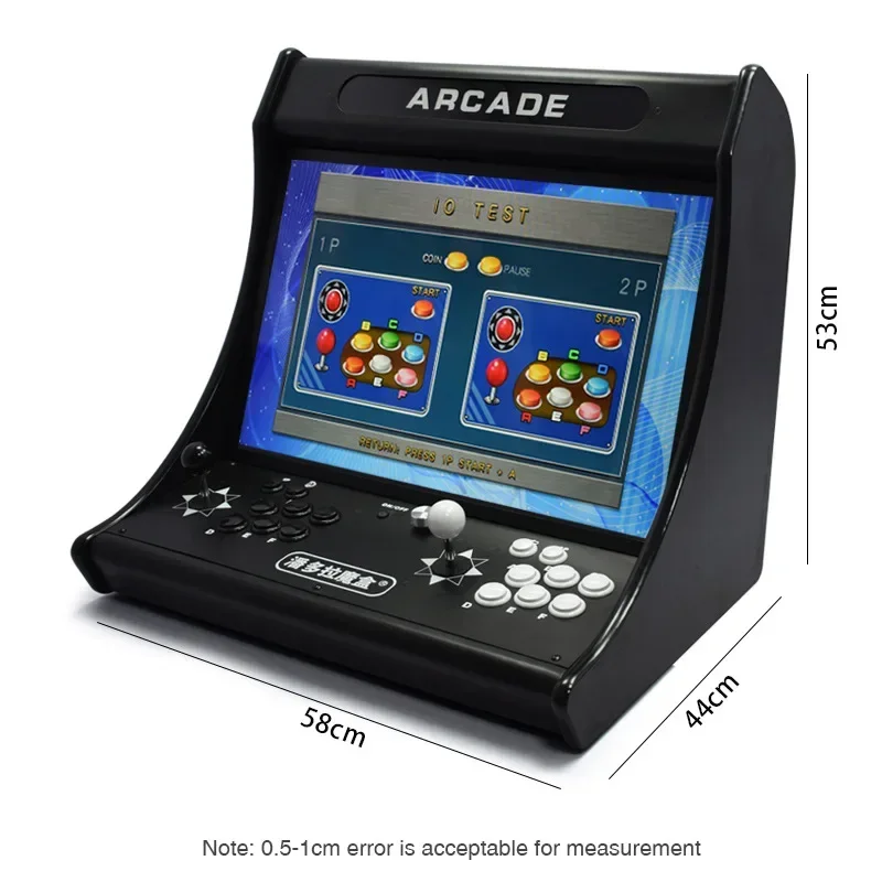 24 Inch IPS Screen Arcade Commercial Game Console Coin-operated Fighting Machine game 3D Desktop Double All-in-one 8000 in 1