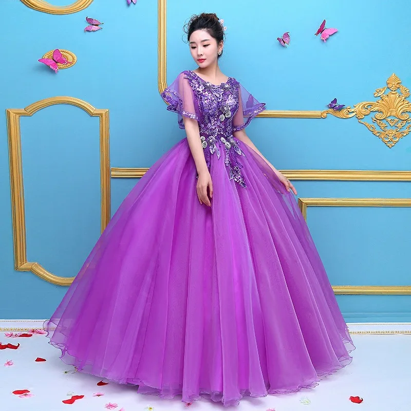 Gaun pesta mode kustom gaun Quinceanera gaun Tulle applique gaun pesta ulang tahun Prom gaun Formal