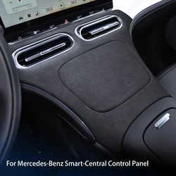 Alcan tara Suede For Mercedes Benz SMART #1 2023 2024 2025 2026 Car Central Control Gear Shift Panel Modification Cover