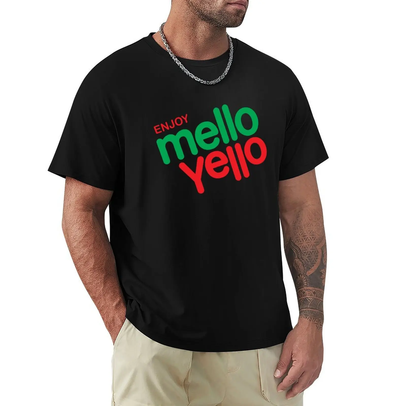

Enjoy Mello Yello T-Shirt Plus Size Lightweight Tee Shirt