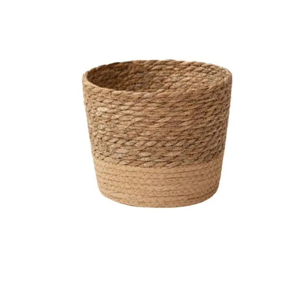 New Straw Flower Plant Pot Garden Woven Weaving Pot Handmade Storage Planter Basket